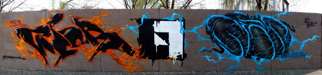 Graffiti Wall in Slubice - Photo by spoare153 - 69exchanges, spoare153, new (2013)