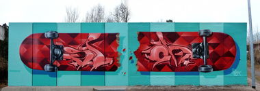 Graffiti Wall in Ludwigsfelde - Photo by spoare153 (2014)
