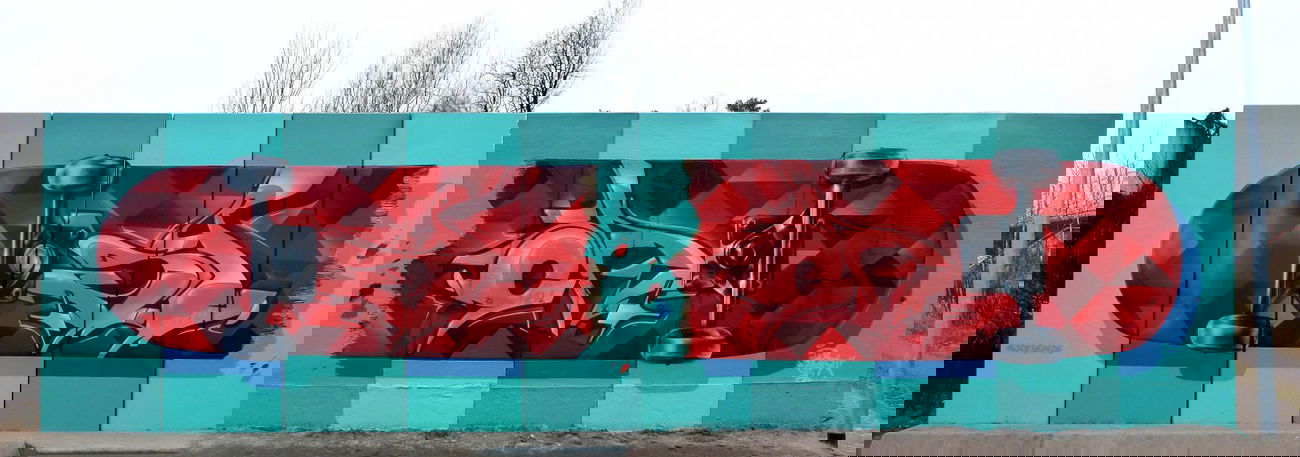 Graffiti Wall in Ludwigsfelde - Photo by spoare153 (2014)