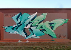 Graffiti Wall in Petershagen-Eggersdorf - Photo by spoare153 - spoare153, skenar73, new (2014)
