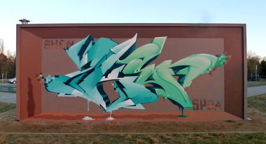 Graffiti Wall in Petershagen-Eggersdorf - Photo by spoare153 - spoare153, skenar73, new (2014)