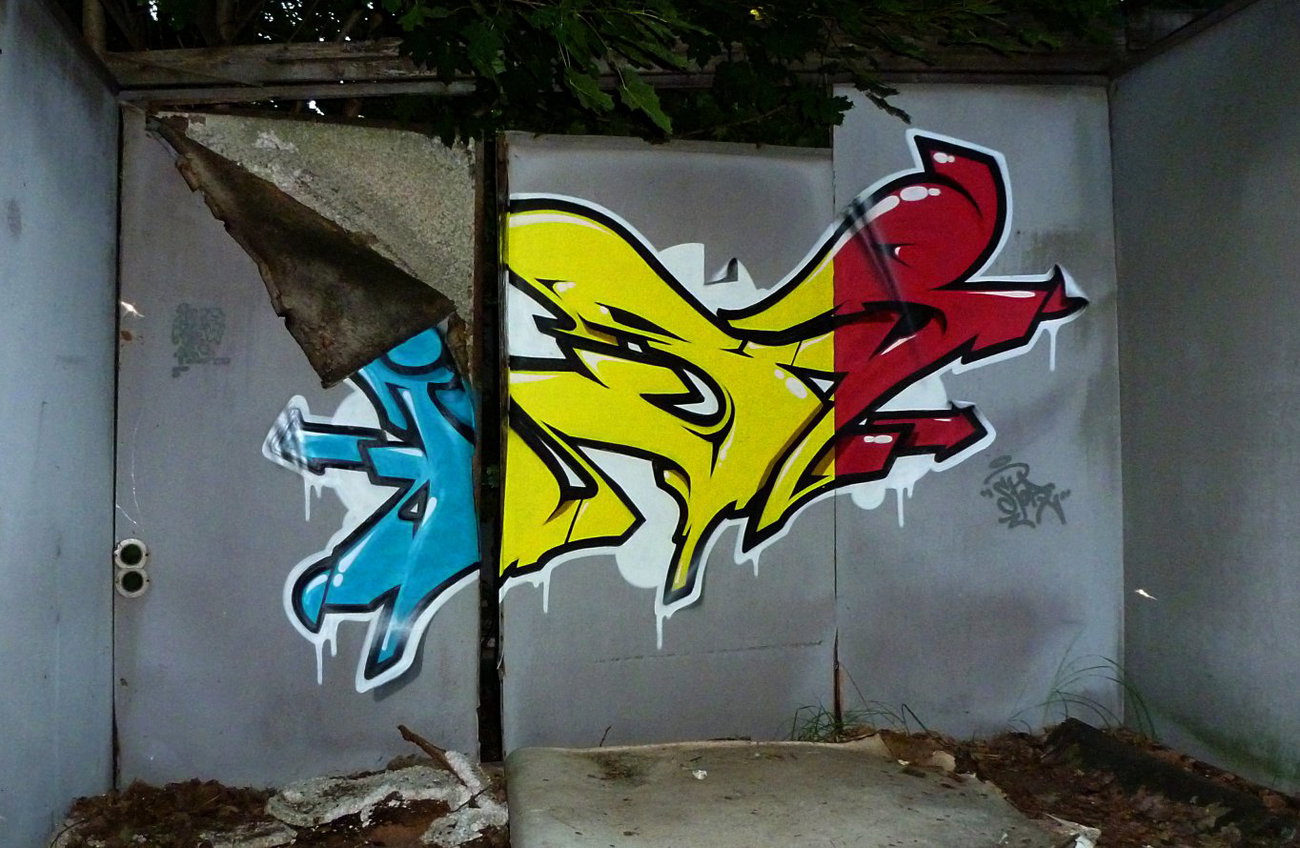 Graffiti Wall in Fürstenwalde - Photo by spoare153 - ise, 153, spoare (2013)