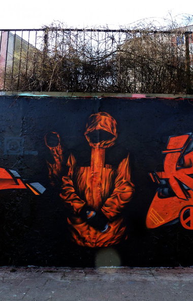 Graffiti Wall in Frankfurt (Oder) - Photo by spoare153 - spoare153, detail (2014)