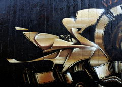 Graffiti in Leipzig - Photo by spoare153 - spoare153, detail, goldenSpoa (2014)