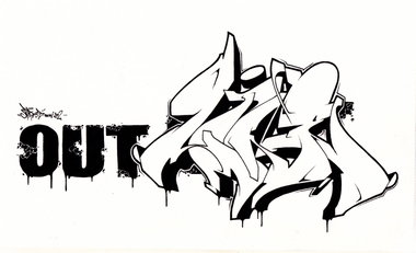 Graffiti Wall - Photo by spoare153 - outline, outliner, spoare153 (2012)