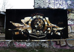 Graffiti Wall in Leipzig - Photo by spoare153 - goldenspoa, spoare, spoare153 (2014)