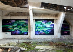 Graffiti Wall in Frankfurt (Oder) - Photo by spoare153 - spoare, 153, spore (2014)