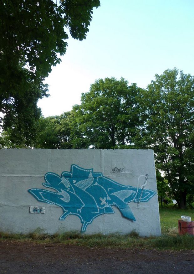 Graffiti Wall in Luckenwalde - Photo by spoare153 - spoare153, spor, 153 (2014)