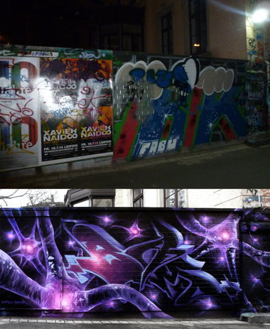 Graffiti Wall in Leipzig - Photo by spoare153 - bam, spoare153, new