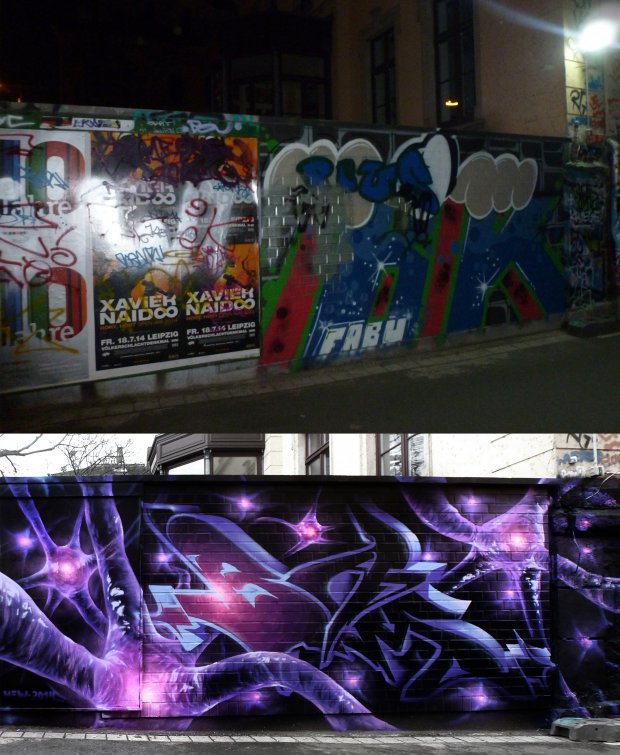 Graffiti Wall in Leipzig - Photo by spoare153 - bam, spoare153, new