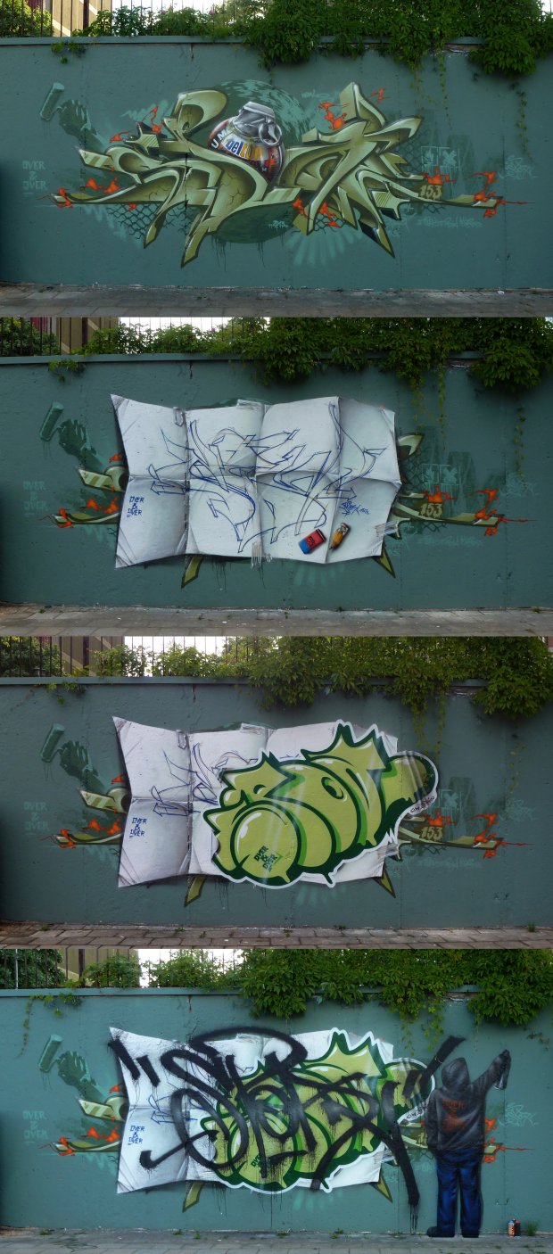 Graffiti Wall in Frankfurt (Oder) - Photo by spoare153 - spoare, 153, new (2013)