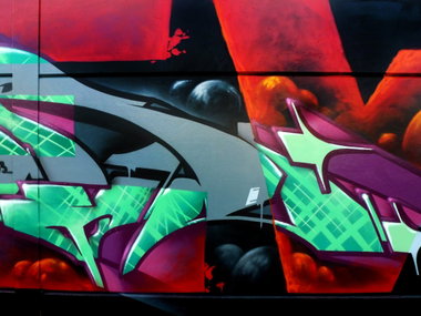 Graffiti Wall in Chemnitz - Photo by spoare153 - detail, spoare153 (2014)