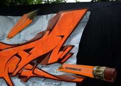 Graffiti Wall in Dresden - Photo by spoare153 - detail, spoa, spoare (2014)