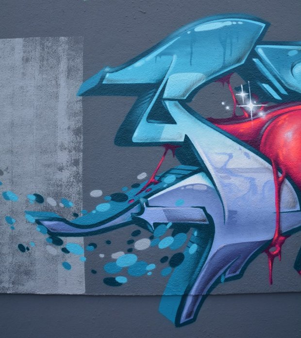 Graffiti Wall - Photo by spoare153 - spoare, detail, p (2014)