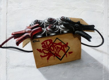 Graffiti Wall in Slubice - Photo by spoare153 - detail, spoare153, spoa (2013)