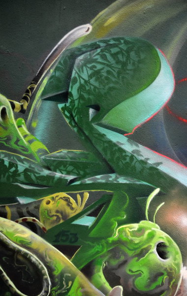 Graffiti Wall in Meerane - Photo by spoare153 - detail, spoare153 (2014)