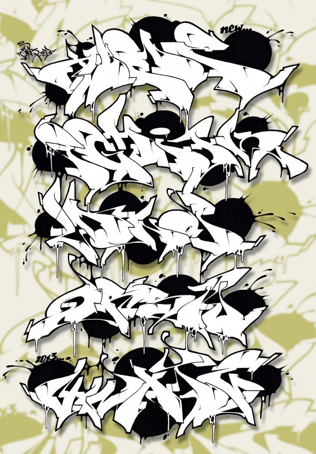 Graffiti Sketch - Photo by spoare153 - alphabet, abc, spoare153 (2013)