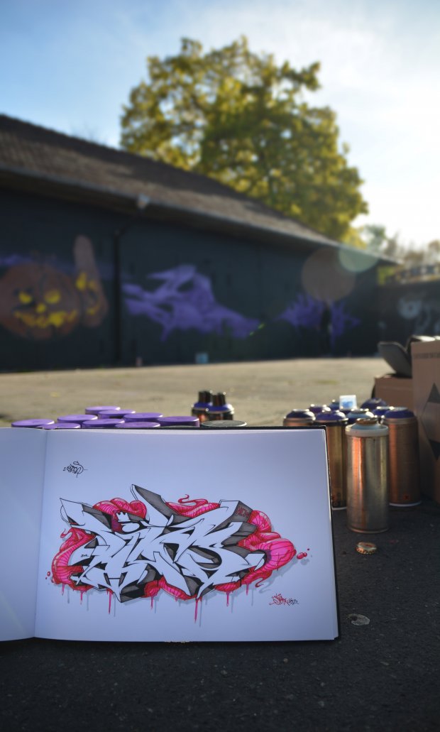 Graffiti Sketch in Potsdam - Photo by spoare153 - silas, spoare153, spoare (2014)