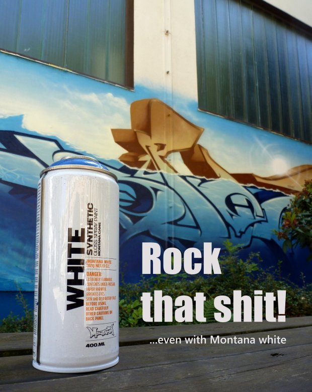 Graffiti Wall in Chemnitz - Photo by spoare153 - white, montana, spoare (2014)