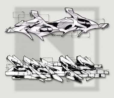 Graffiti Sketch - Photo by spoare153 - ebos, spoare153, new (2014)