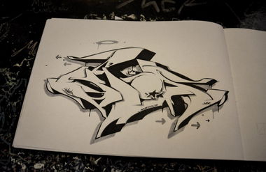 Graffiti Sketch - Photo by spoare153 - spoa (2014)