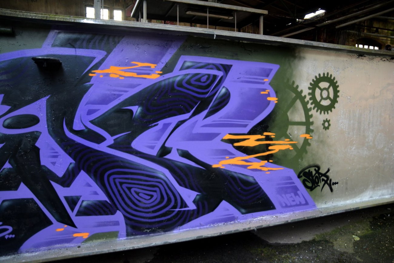 Graffiti Wall in Frankfurt (Oder) - Photo by spoare153 - detail, spoare, 153 (2015)
