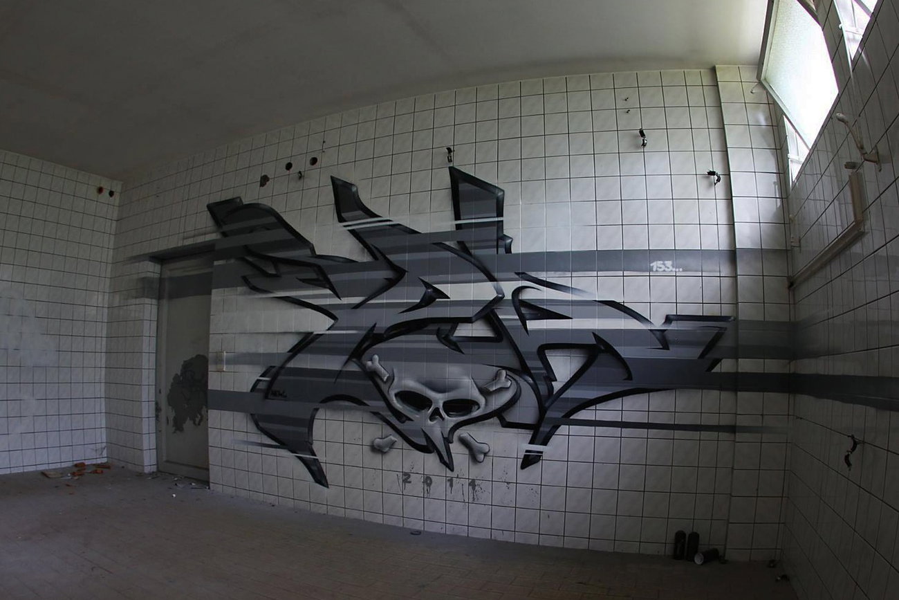 Graffiti Wall in Erkner - Photo by spoare153 (2014)