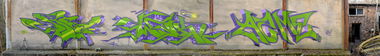 Graffiti Wall in Chemnitz - Photo by spoare153 - azme, wok, spoa (2015)