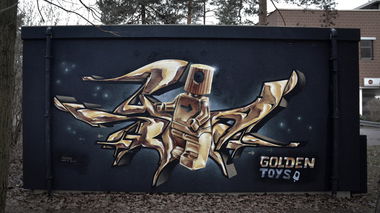 Graffiti Wall in Ludwigsfelde - Photo by spoare153 - goldenSpoa, spoare153, spoa (2014)