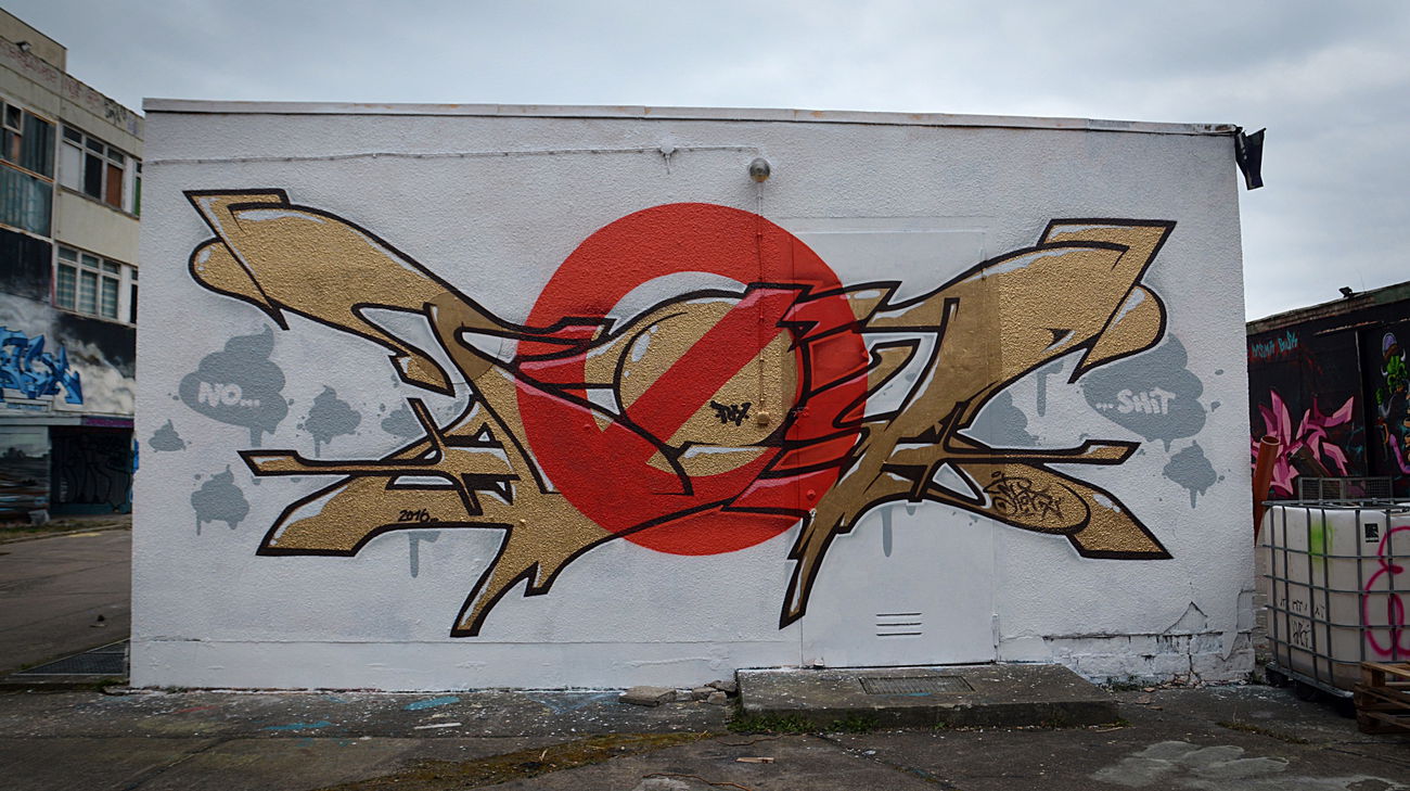 Graffiti Wall in Magdeburg - Photo by spoare153 - goldenSpoa (2016)