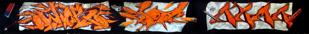 Graffiti Wall in Dresden - Photo by spoare153 - wok, spoa, azme (2014)