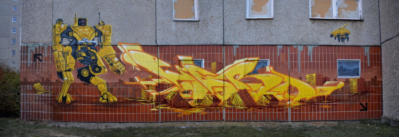 Graffiti Wall in Frankfurt (Oder) - Photo by spoare153 - sold, spoare, 153design (2015)