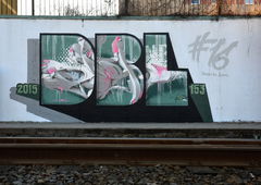 Graffiti Wall in Frankfurt (Oder) - Photo by spoare153 - dbl, new, spoare (2015)
