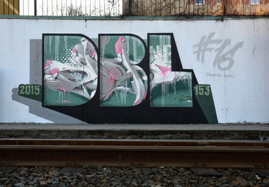 Graffiti Wall in Frankfurt (Oder) - Photo by spoare153 - dbl, new, spoare (2015)
