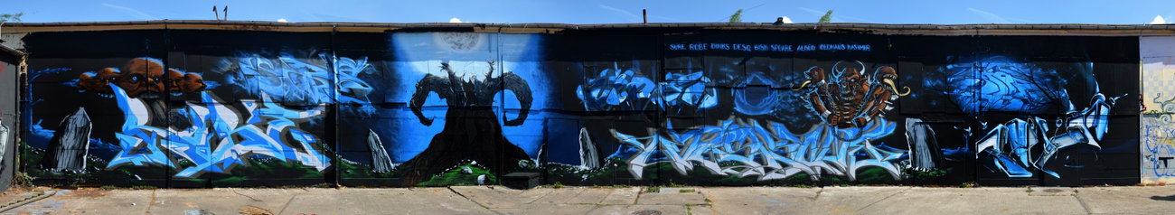 Graffiti Wall in Magdeburg - Photo by spoare153 - spoare153, spoare, spoa (2015)