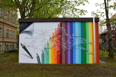 Graffiti Wall in Potsdam - Photo by spoare153 - new, spoare, 153 (2015)