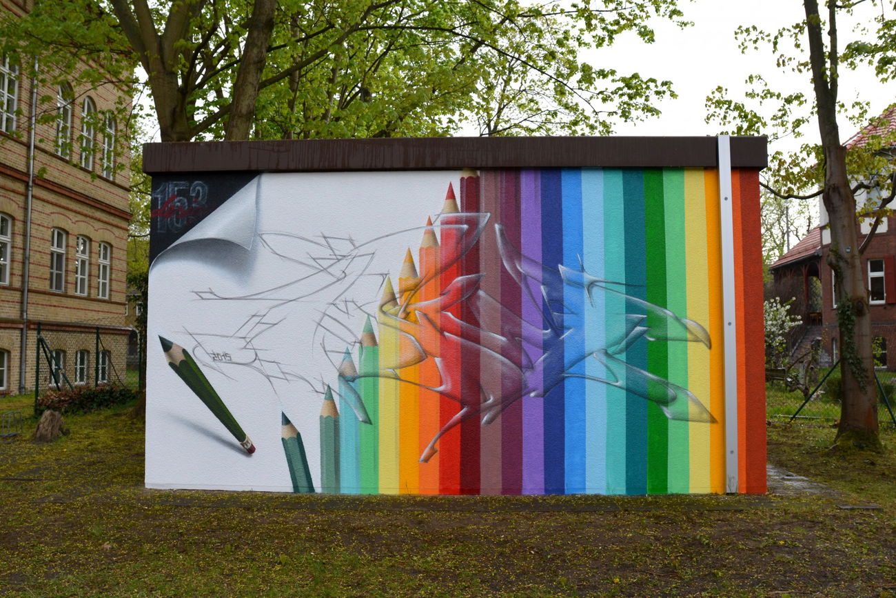 Graffiti Wall in Potsdam - Photo by spoare153 - new, spoare, 153 (2015)