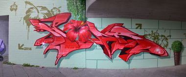 Graffiti Wall in Ludwigsfelde - Photo by spoare153 (2014)