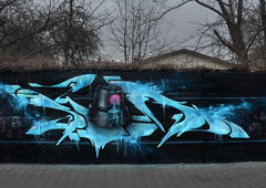 Graffiti Wall in Slubice - Photo by spoare153 - spoa, spoare153, 153 (2016)