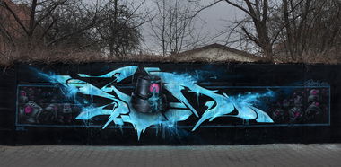 Graffiti Wall in Slubice - Photo by spoare153 - spoa, spoare153, 153 (2016)