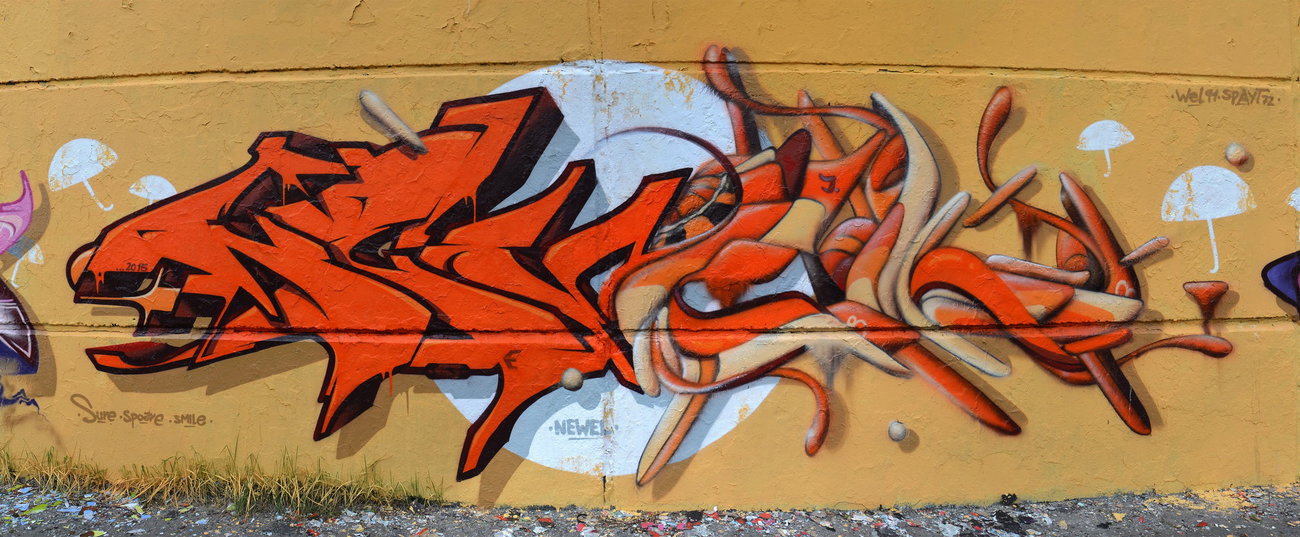 Graffiti Wall - Photo by spoare153 - wel, spoare (2015)