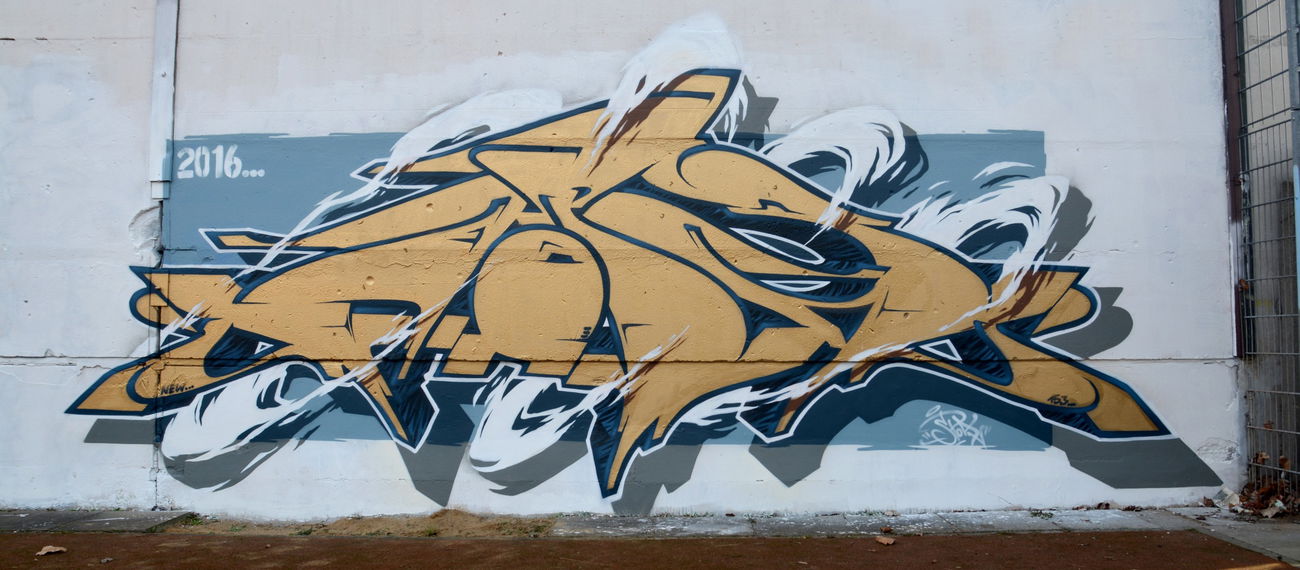 Graffiti Wall in Frankfurt (Oder) - Photo by spoare153 - goldenSpoa, spoare153, spoa (2016)