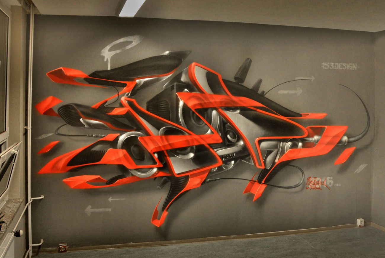 Graffiti Wall in Ludwigsfelde - Photo by spoare153 - spoare, spoa (2016)