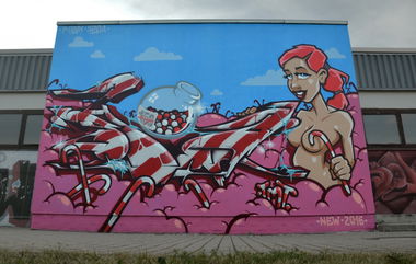 Graffiti Wall in Frankfurt (Oder) - Photo by spoare153 - spoare153, spoa, 153 (2016)