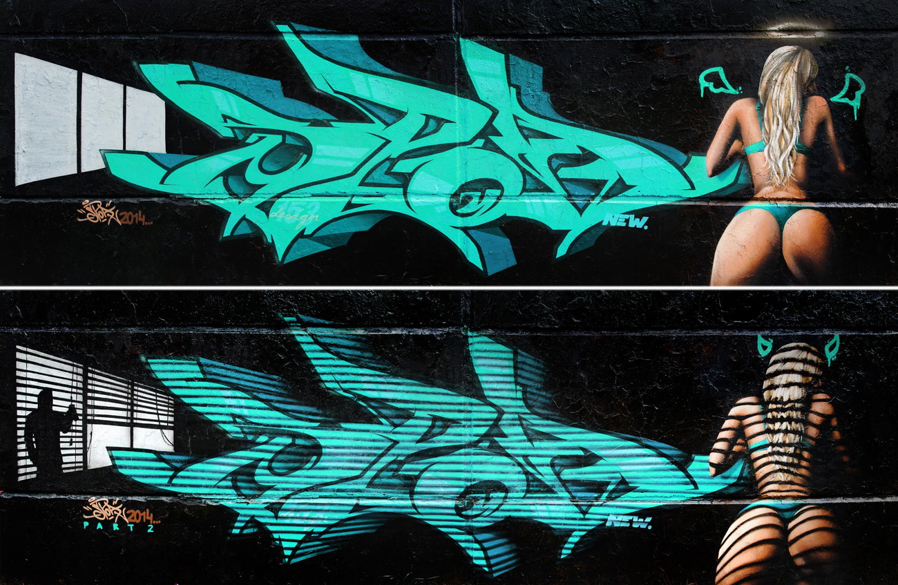 Graffiti Wall - Photo by spoare153 (2014)