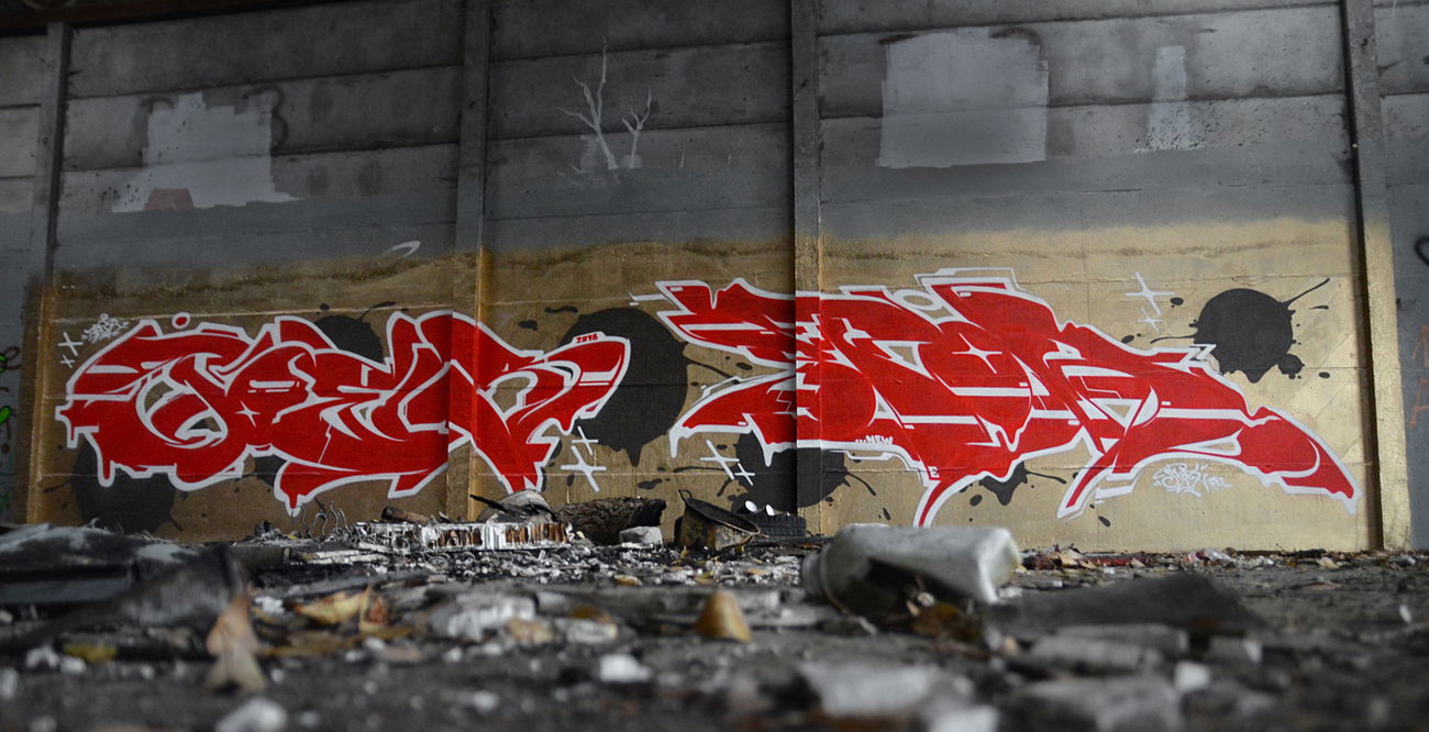 Graffiti Wall in Frankfurt (Oder) - Photo by spoare153 - spoare, spoa, joes (2016)