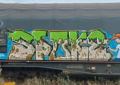 Graffiti Train in Iași - Photo by spoke - freight (2023)