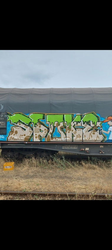 Graffiti Train in Iași - Photo by spoke - freight (2023)