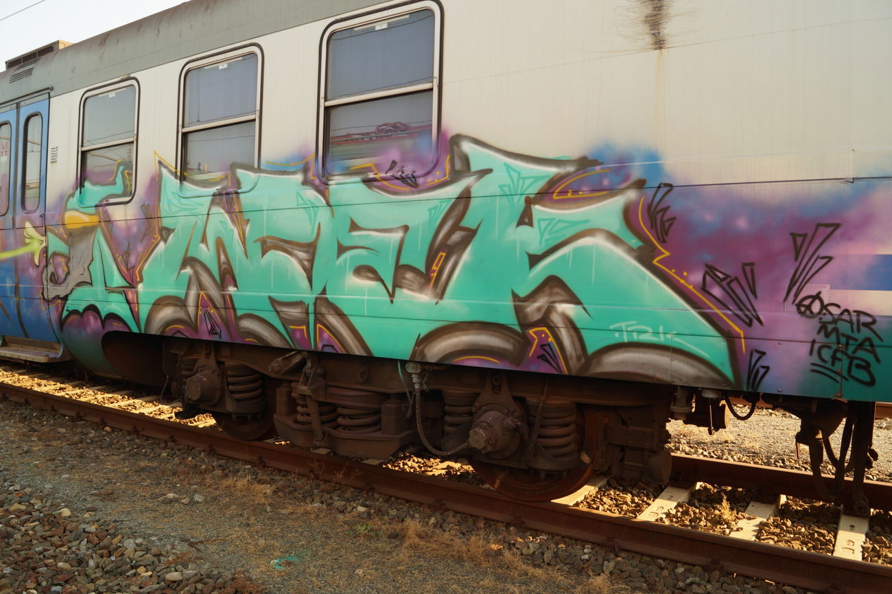 Graffiti Train - Photo by spotter34 - moek