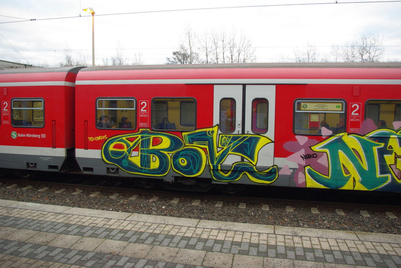 Graffiti Train - Photo by spotterotter - boy, nürnberg